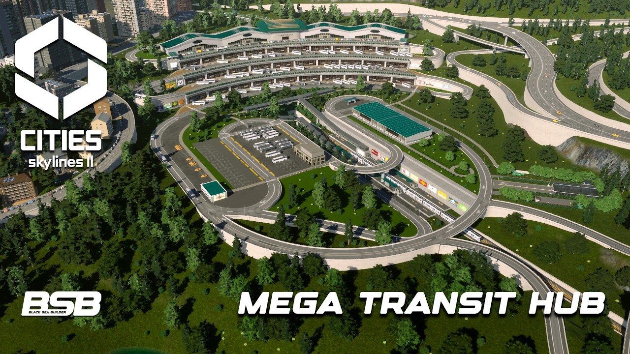 Mega Transit Hub Build: Intercity Terminal & Subway Integration || Cities: Skylines 2
