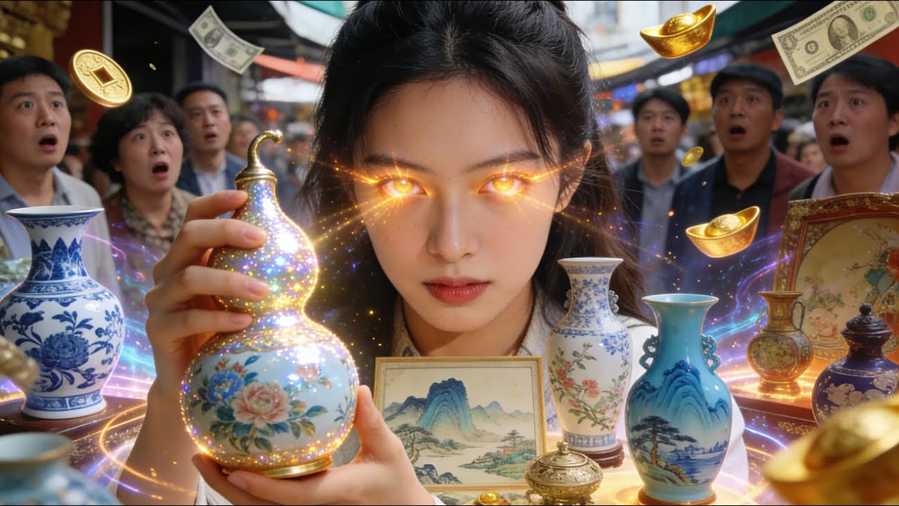 她靠著「財神眼」撿漏上億真蹟，底層女孩締造暴富神！#爽劇 #短劇 #drama