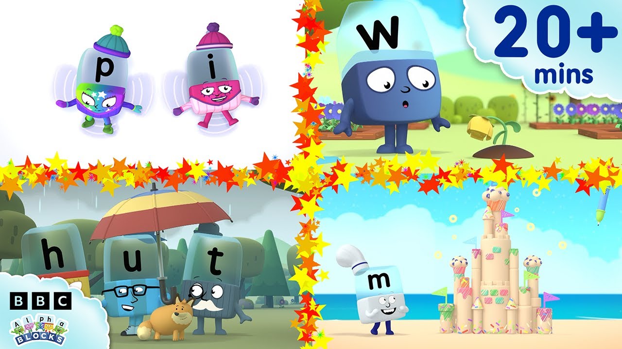 Spelling Through the Seasons 🌱🌞🍂⛄ | Learn to Read and Spell for Kids | Alphablocks