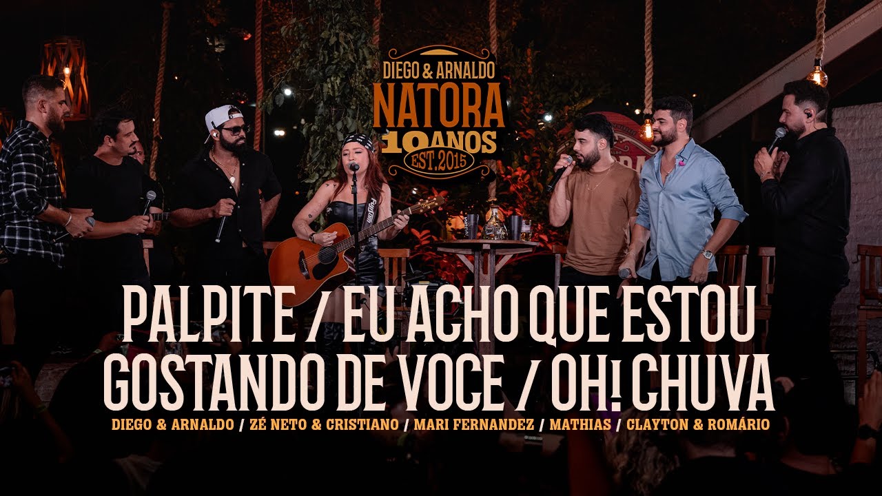 Diego e Arnaldo - Palpite / Eu Acho que Estou Gostando de Você / Oh! Chuva (NATORA 10 ANOS)