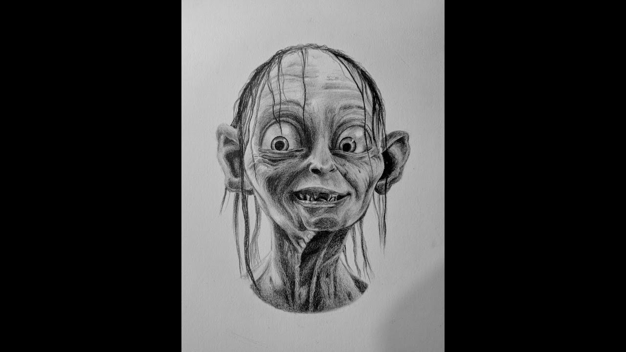 cómo dibujar a Gollum parte 1
