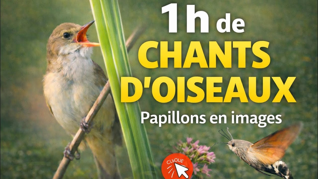 Chants d'oiseaux et papillons - Entre ciel et prairies, la vie bat des ailes