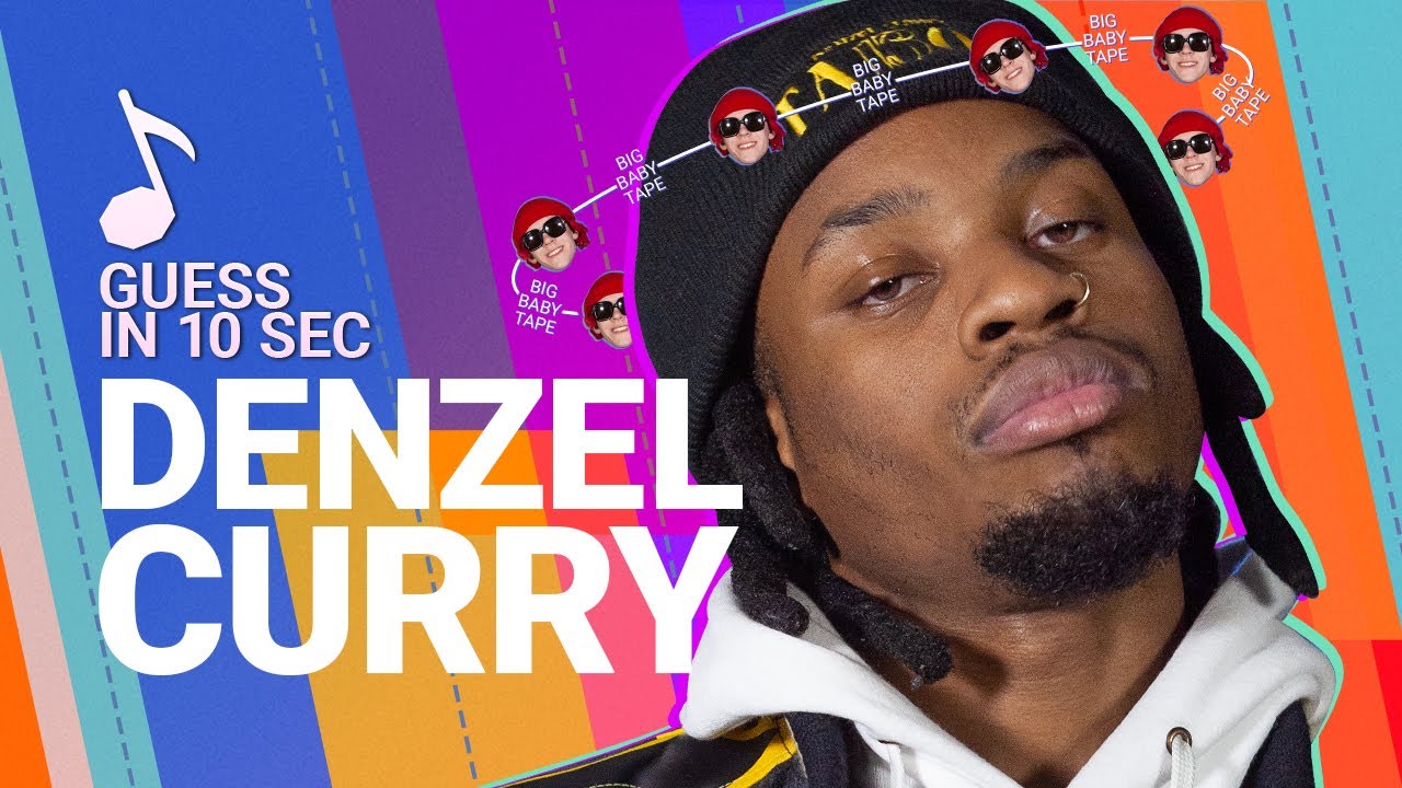 Guess in 10 Seconds | DENZEL CURRY Guesses XXXTentacion, Billie Eilish, Scarlxrd and 17 More
