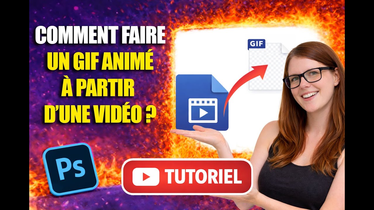 Comment faire un gif animé à partir d'une vidéo ? Tuto Photoshop