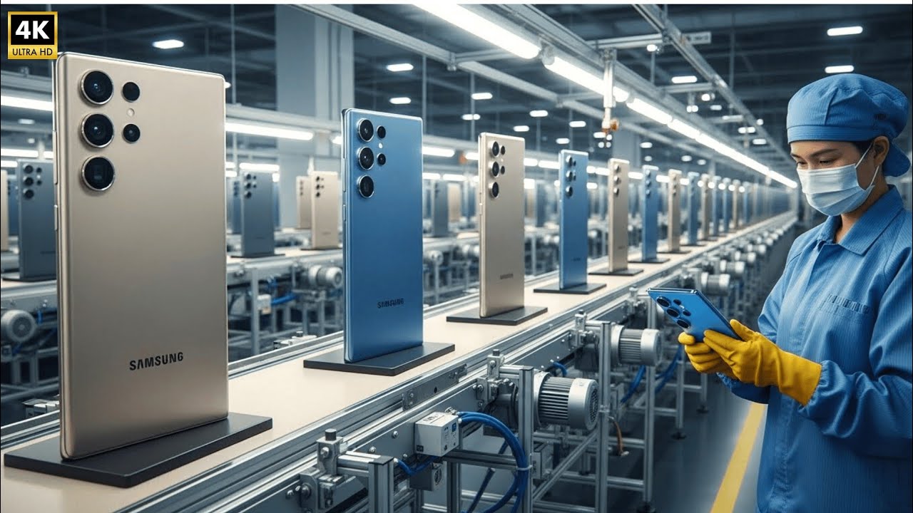 Inside Samsung Factory: Galaxy S25 Ultra Grey Titanium Manufacturing Process | Full Process