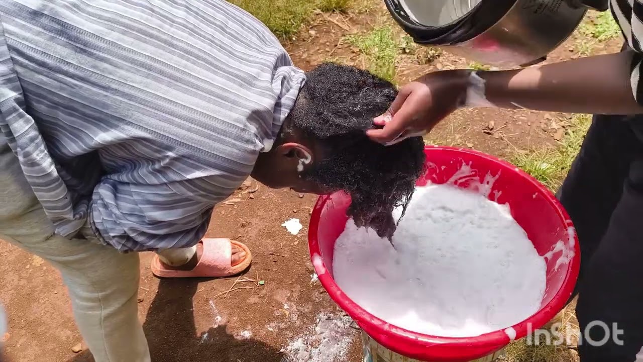 4c hair wash day ASMR. Intense scalp scratching for deep sleep. Satisfying 4c hair combing