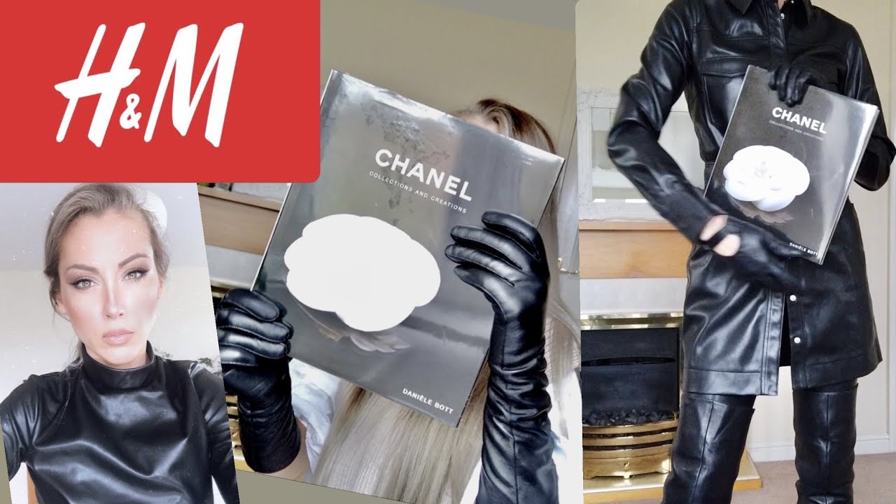 H&M HAUL and TRY ON beautiful faux leather coat found and my first Chanel Book