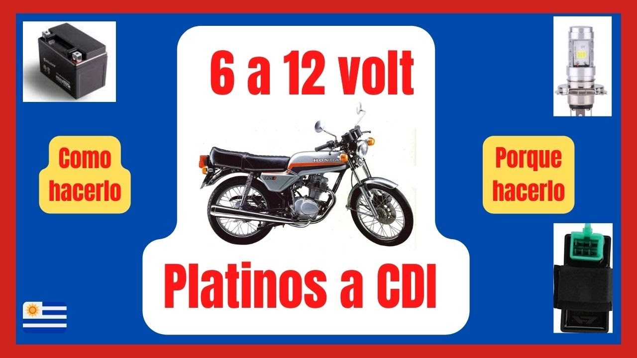 Honda CB125N , De 6 volt a 12 volt. De platinos a CDI. Imperdible video.