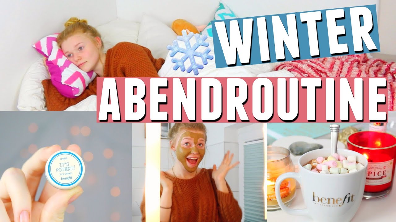 ABENDROUTINE im WINTER für die SCHULE + VERLOSUNG | Meggyxoxo