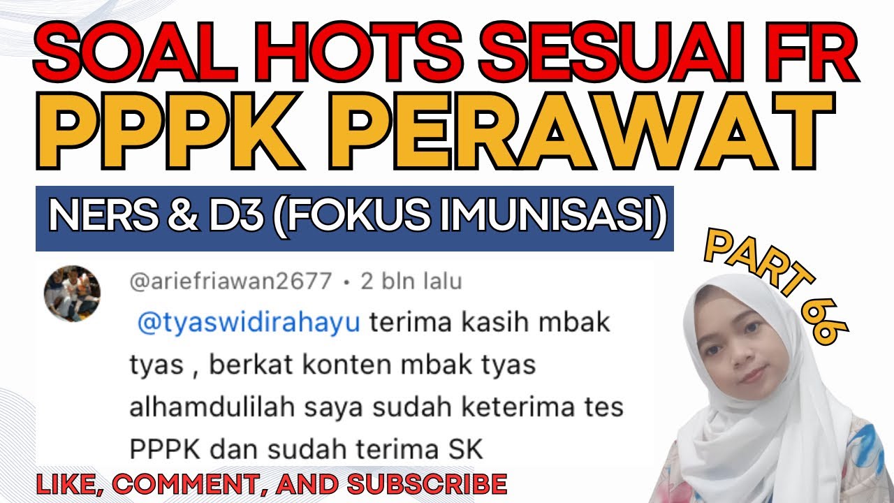 Part 66 BOCORAN SOAL FR PPPK PERAWAT KOMPETENSI TEKNIS SESUAI FR TERBARU DAN KISI KISI TERBARU