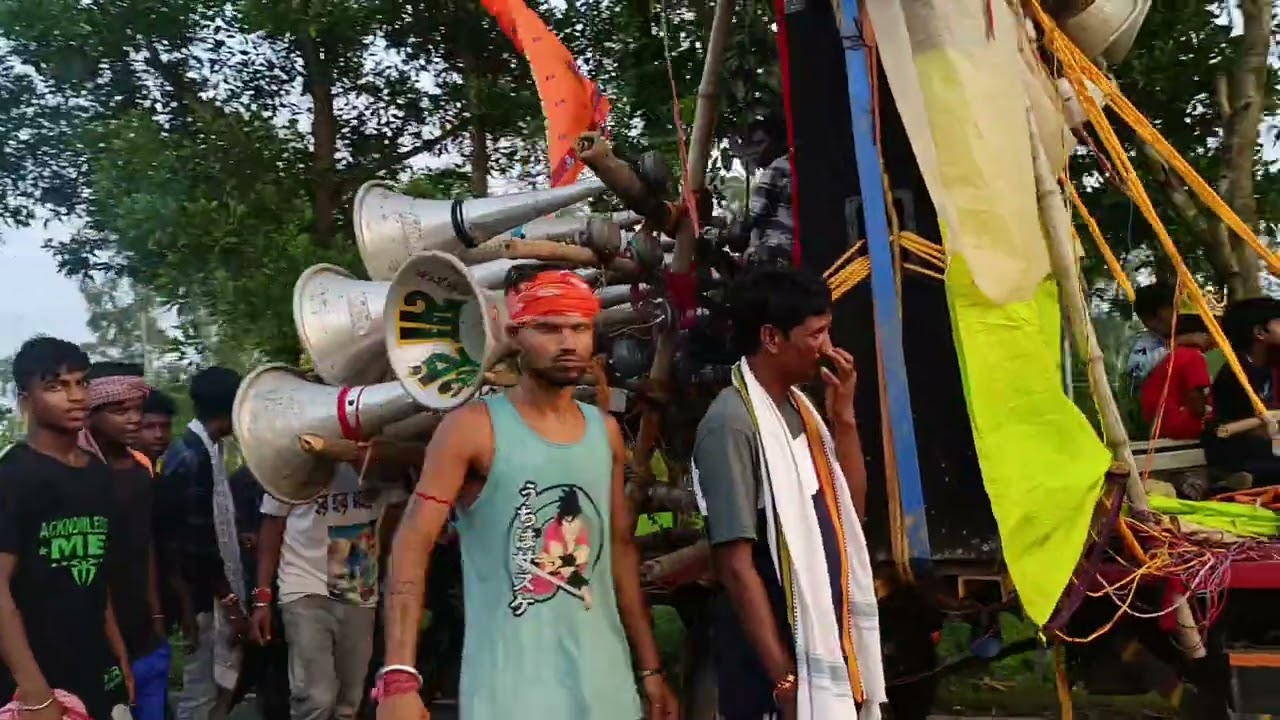 #মেটে ডাঙ্গা জল ঢালা উপলক্ষে যেসব মাইক সেট বাজছে #☠️📢📢