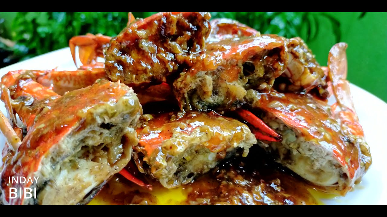 Sweet Spicy Garlic BUTTER CRAB Alimasag ni Inday Bibi