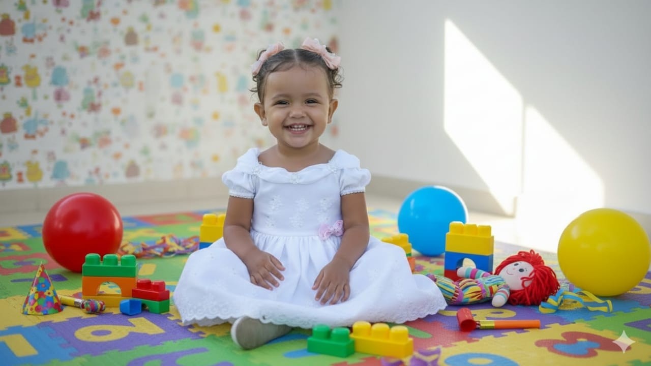 LAVÍNIA SE DIVERTINDO COM BRINQUEDOS INFANTIS