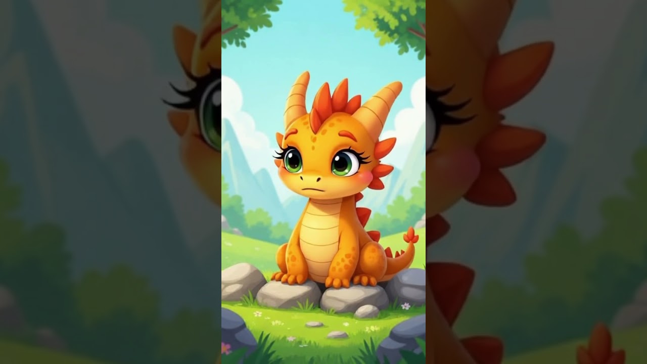 🐉 Kids Short Story | The Shy Dragon Who Found His Sparkle ✨