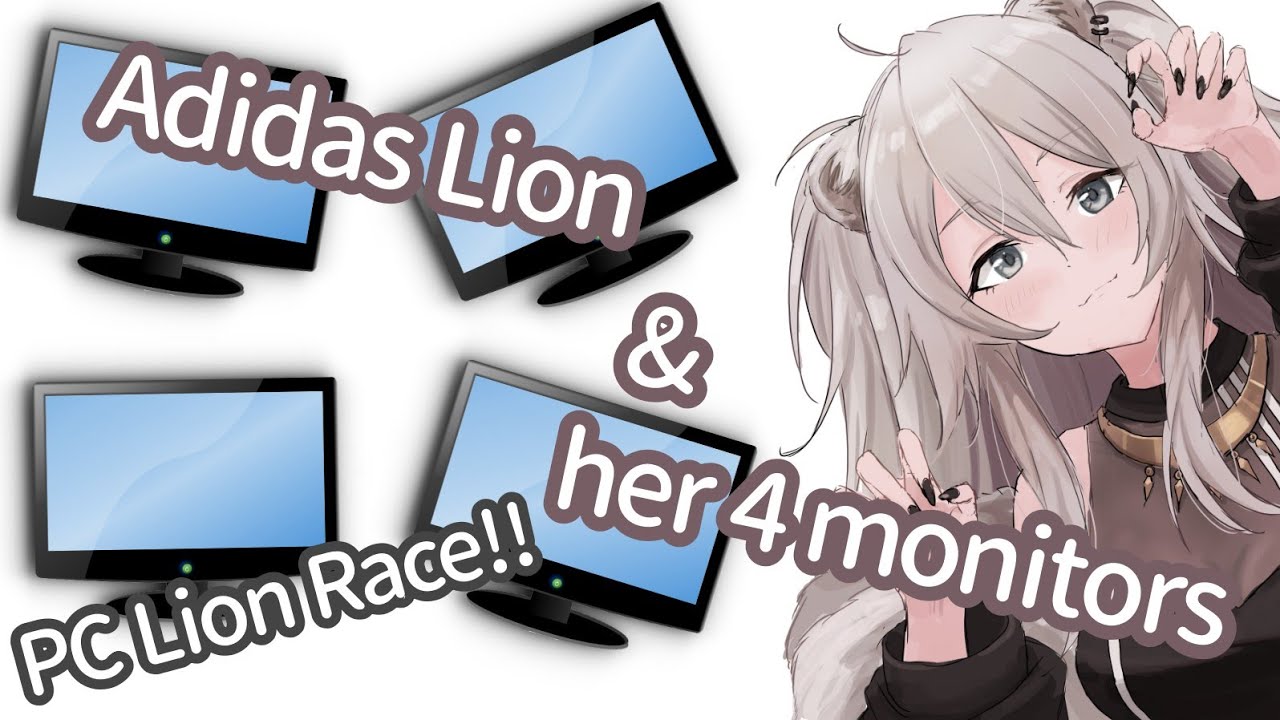 Botan with her 4 monitors and recommendation for Lamy's Gaming PC