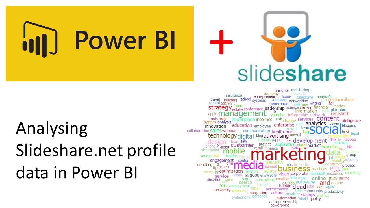 Power BI demo : Analyzing SlidesShare net profile data in Power BI