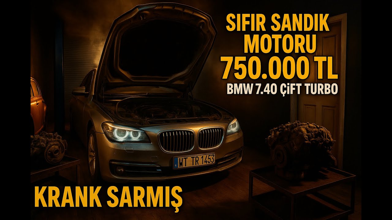 BMW 7.40D ÇİFT TURBO KRANK SARMIŞ ERZURUMDAN GELDİ ! N57 6 Silindir Dizel