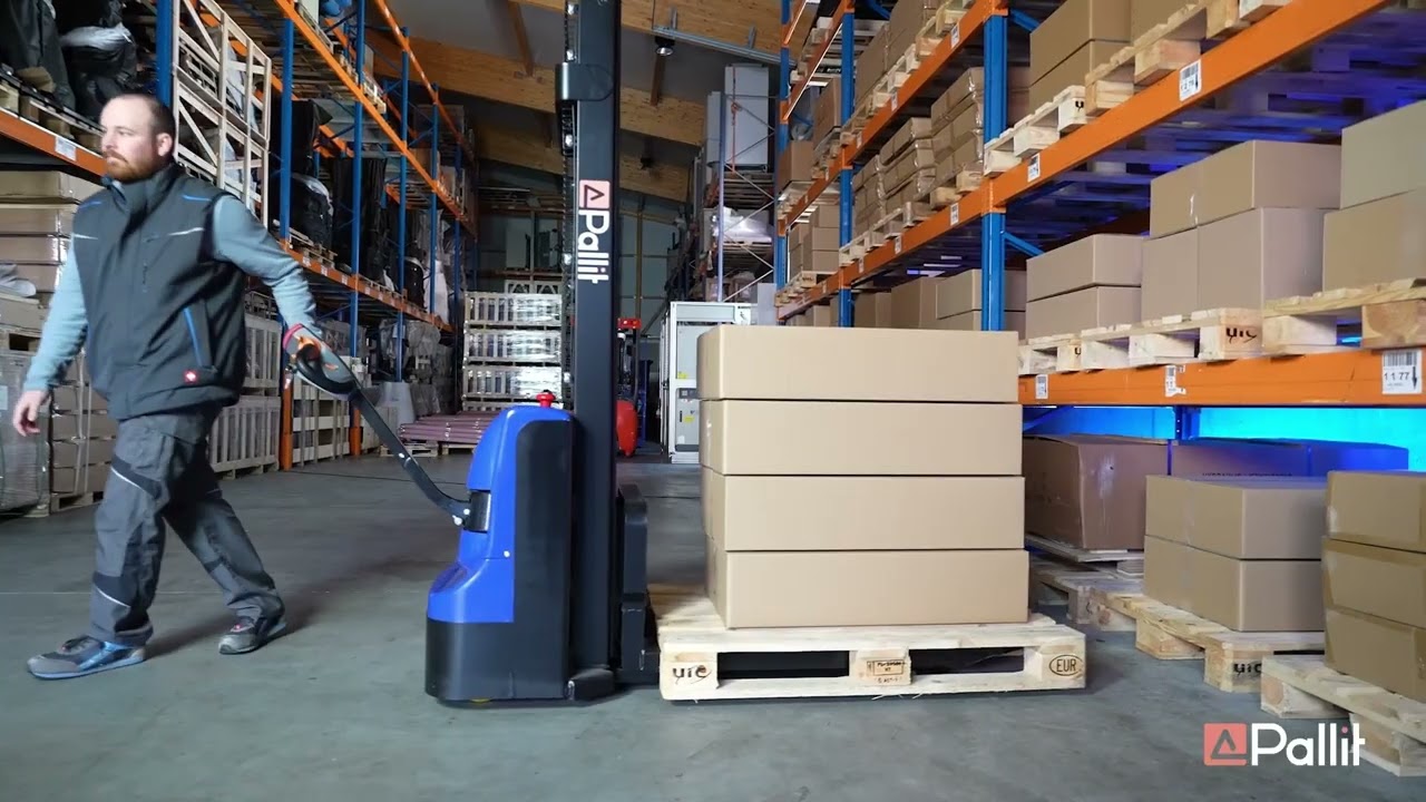 Electric Pallet Stacker BUDGET by Pallit || an affordable pallet stacker