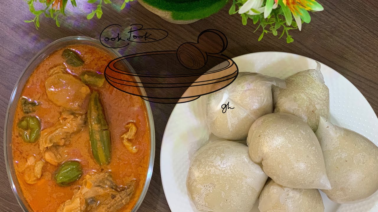BANKU WITH PEANUT BUTTER SOUP (GROUNDNUT SOUP)
