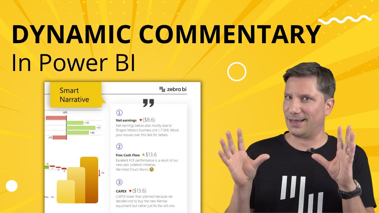 Dynamic Commentary In Power BI 💥 Step-By-Step | Zebra BI Webinar