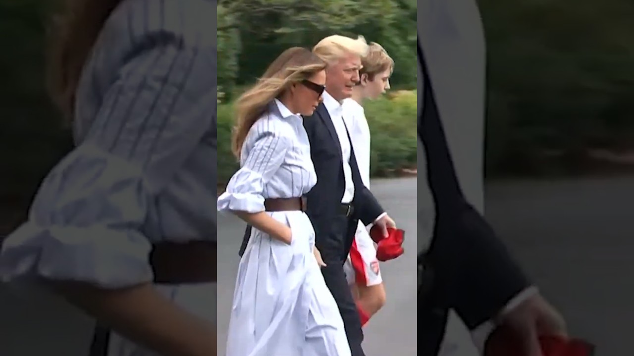 President Trump is so loving and caring to his wife Melania Trump and their son Barron Trump ❤️