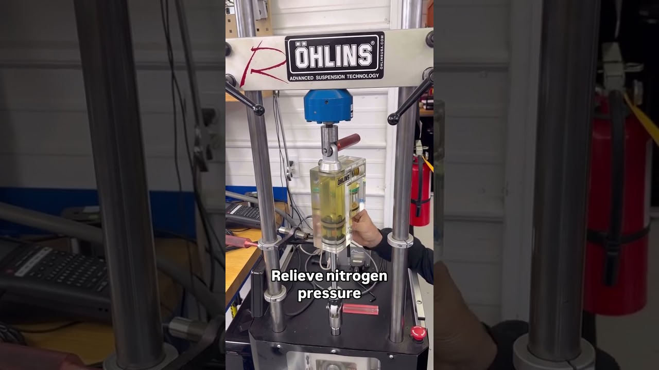 Ohlins shock piggybag technology at test 🔥😍 #ohlins #ttx #zerounobikes