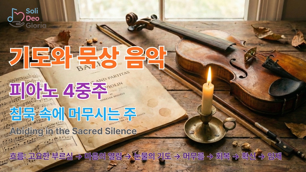 기도 묵상음악 피아노 4중주  침묵 속에 머무시는 주 / Abiding in the Sacred Silence