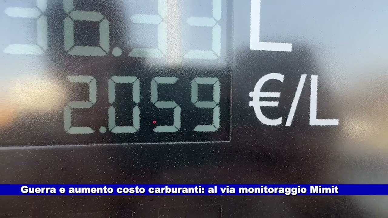 Guerra e aumento costo carburanti: al via monitoraggio Mimit 06.03.2026