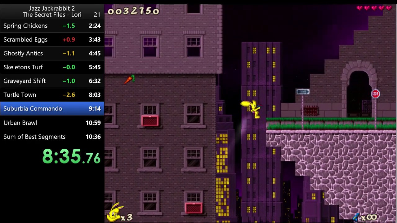 Jazz Jackrabbit 2 The Secret Files speedrun with Lori in 10:44.82
