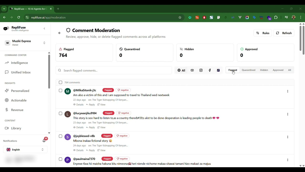 How to Moderate Comments Across Platforms in RepliFuse 🚀