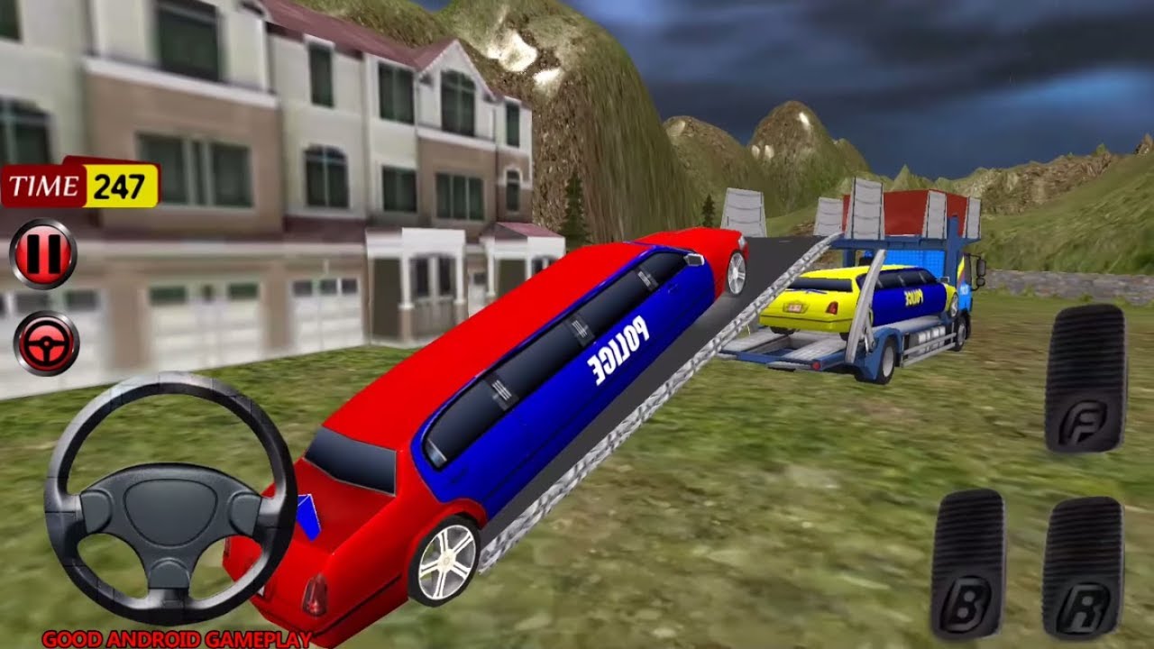Police Car Offroad Transport Truck - Police Vehicle Transport Android GamePlay FHD