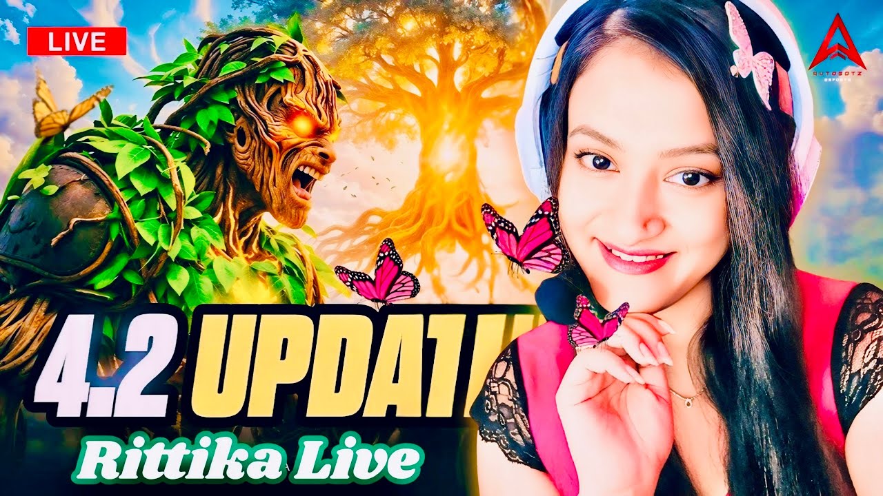 BGMI LIVE Girl New Update 4.2 AutoBotz CC Classic Facecam❤️1v4🥰