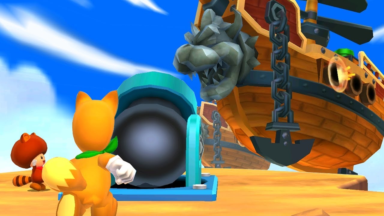 Super Mario 3D Land - All Airships