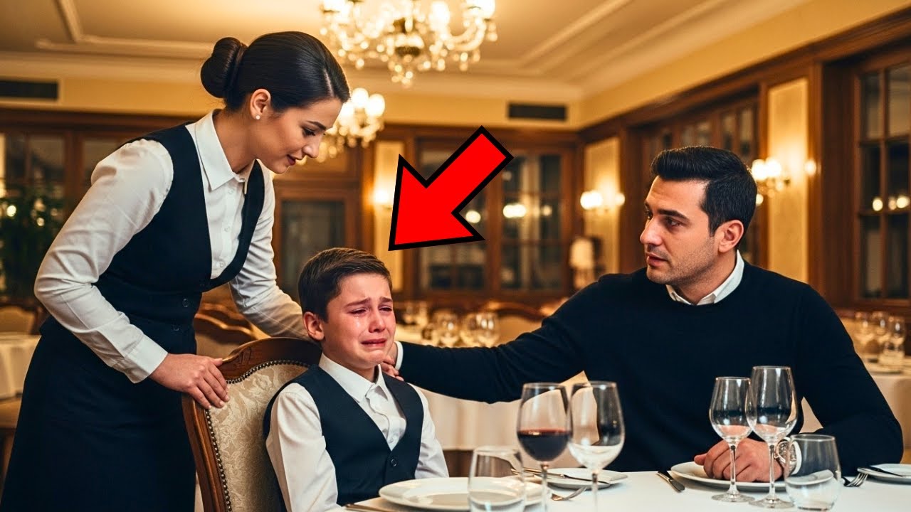 Fiul miliardarului plângea la cină — până când chelnerița i-a șoptit: „Are nevoie doar de o mamă…”