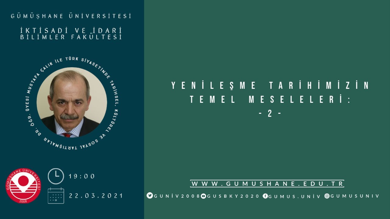 Dr. Öğr. Üyesi Mustafa ÇALIK ile Türk Siyasetinde Tarihi, Kültürel ve Sosyal Tartışmalar