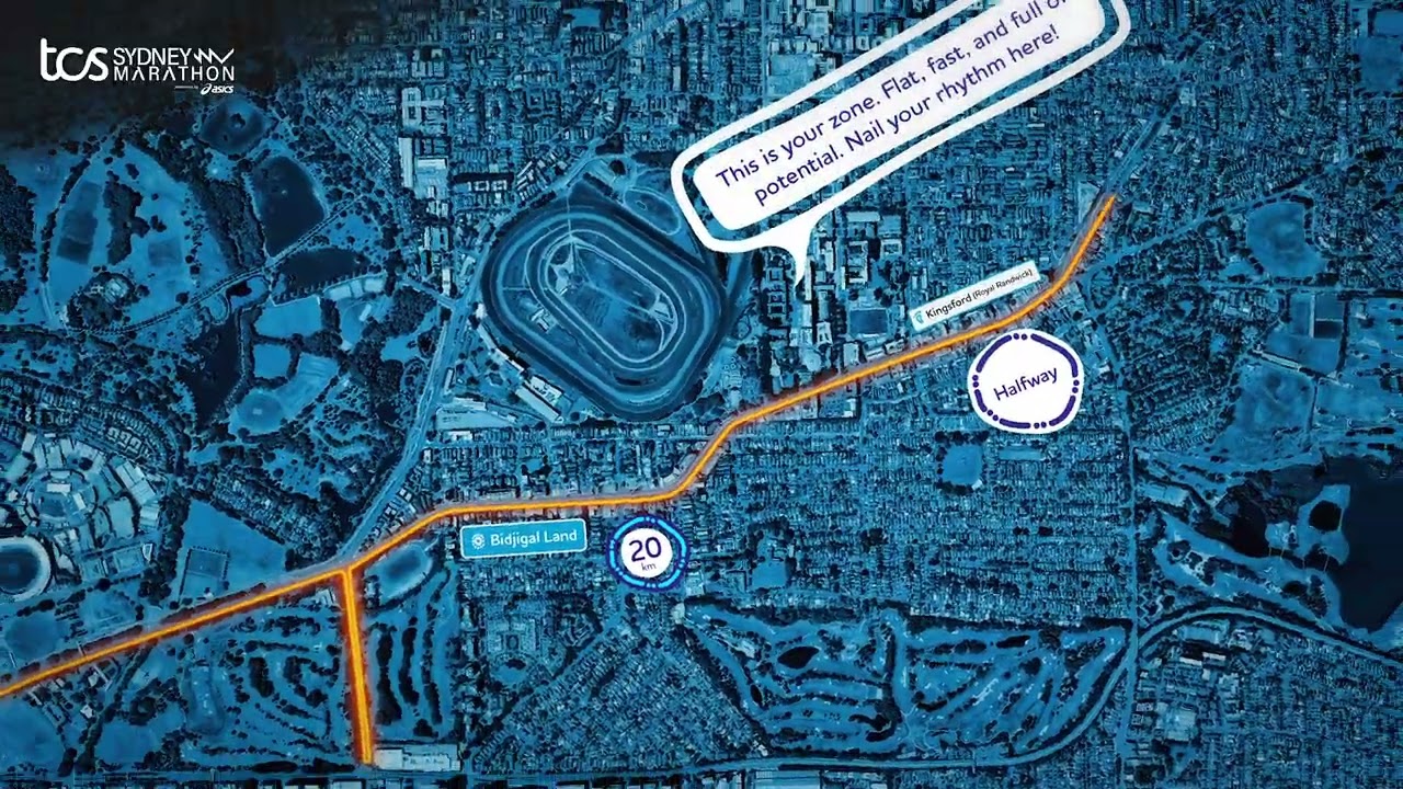 2025 TCS Sydney Marathon - Course Flyover ✈️