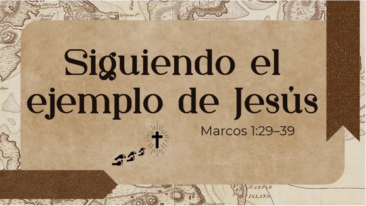 Siguiendo el ejemplo de Jesús.
