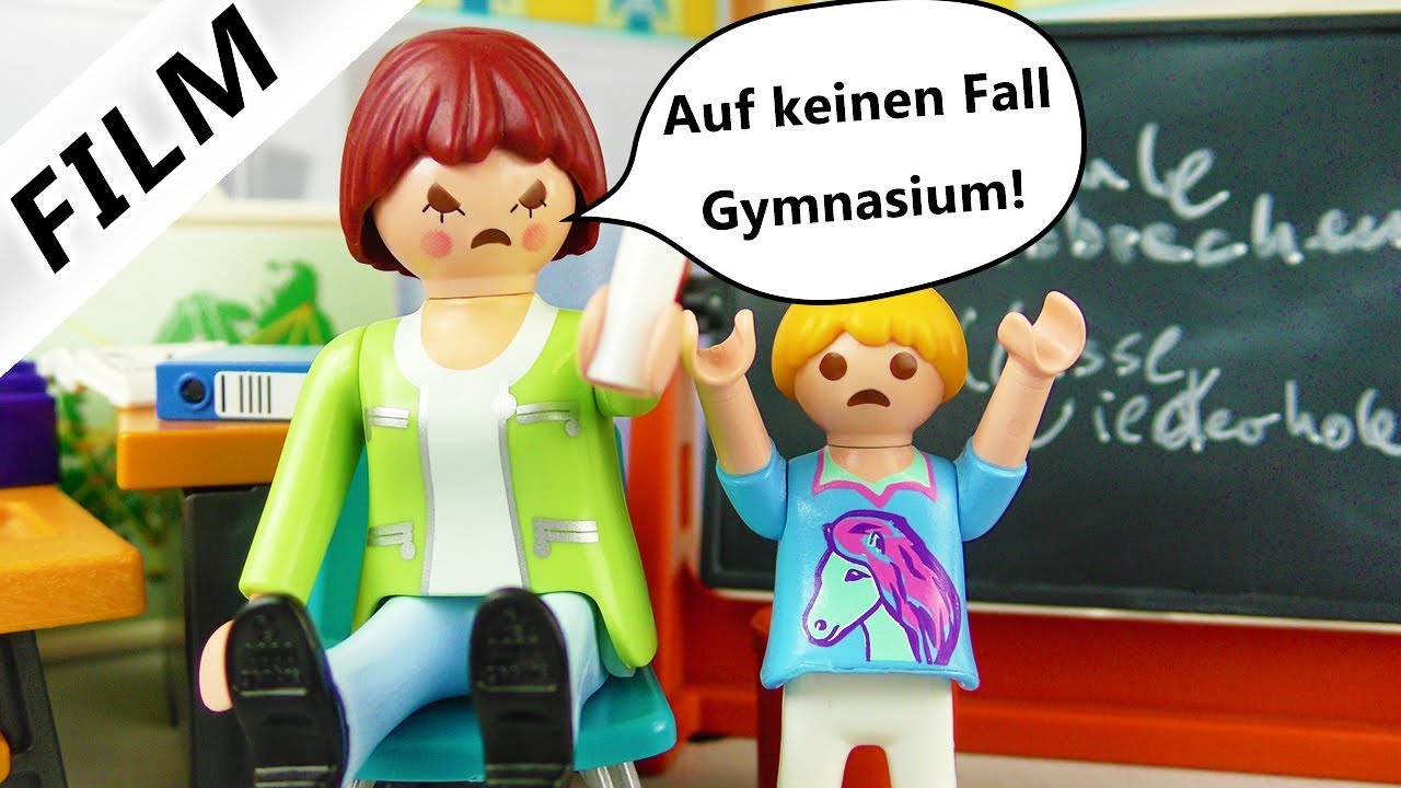 Playmobil Film Deutsch - AUF WELCHE SCHULE KOMMT HANNAH? BLEIBT SIE SITZEN? Schulfilm Familie Vogel