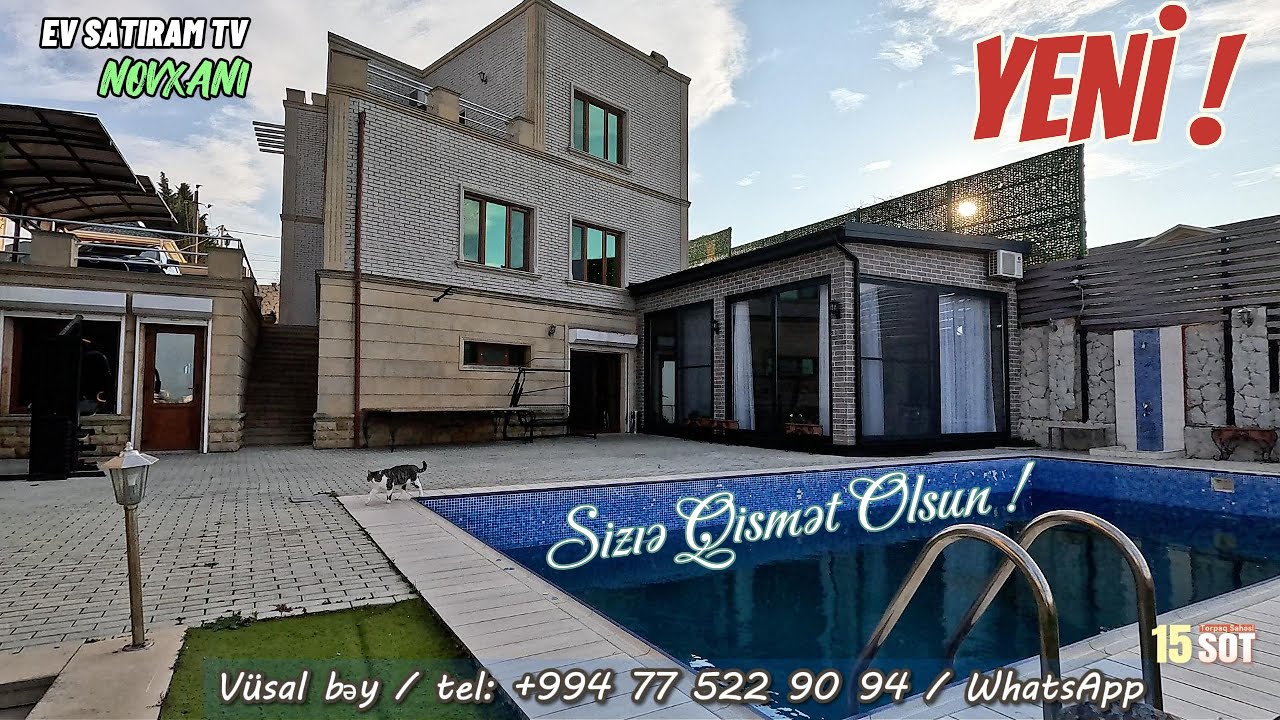 🌟Sahibin Təqdimatında. Novxanıda, Elit Küçədə 🌳15 Sotda Ev Satılır🏡. /Недвижимость / EV SATIRAM TV