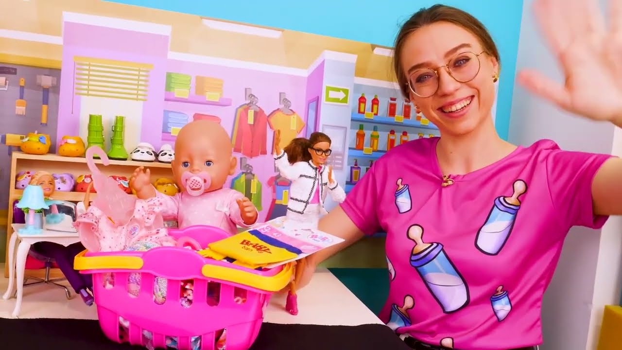 Baby Born -nuken uudet vaatteet | Vauvanuket menevät ostoksille - Lasten videoita