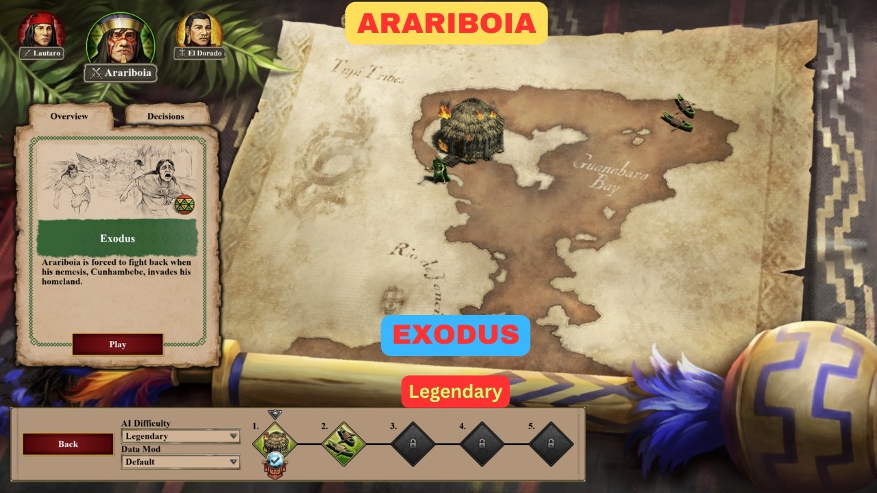 1. Exodus | Arariboia | The Last Cheiftains DLC | Age of Empires II DE | LEGENDARY