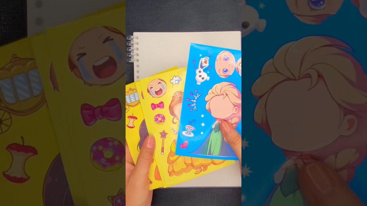 Sticker Book DIY | Snow White Makeover Look 👑 #stickerbook #diy #snowwhite #paperdiy #paper #viral