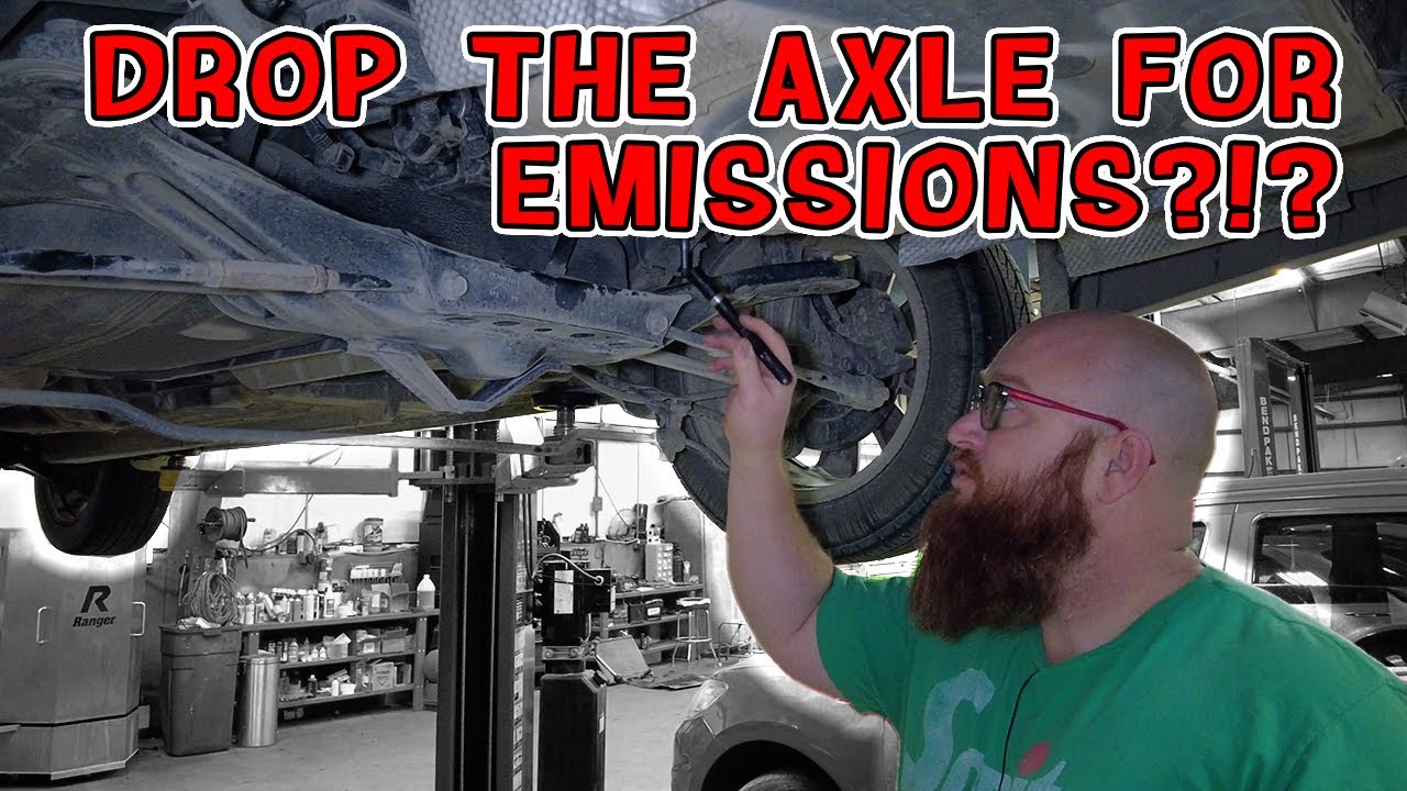 Dumbest place for essential emission part on this '05 Avalon! CAR WIZARD is not happy!