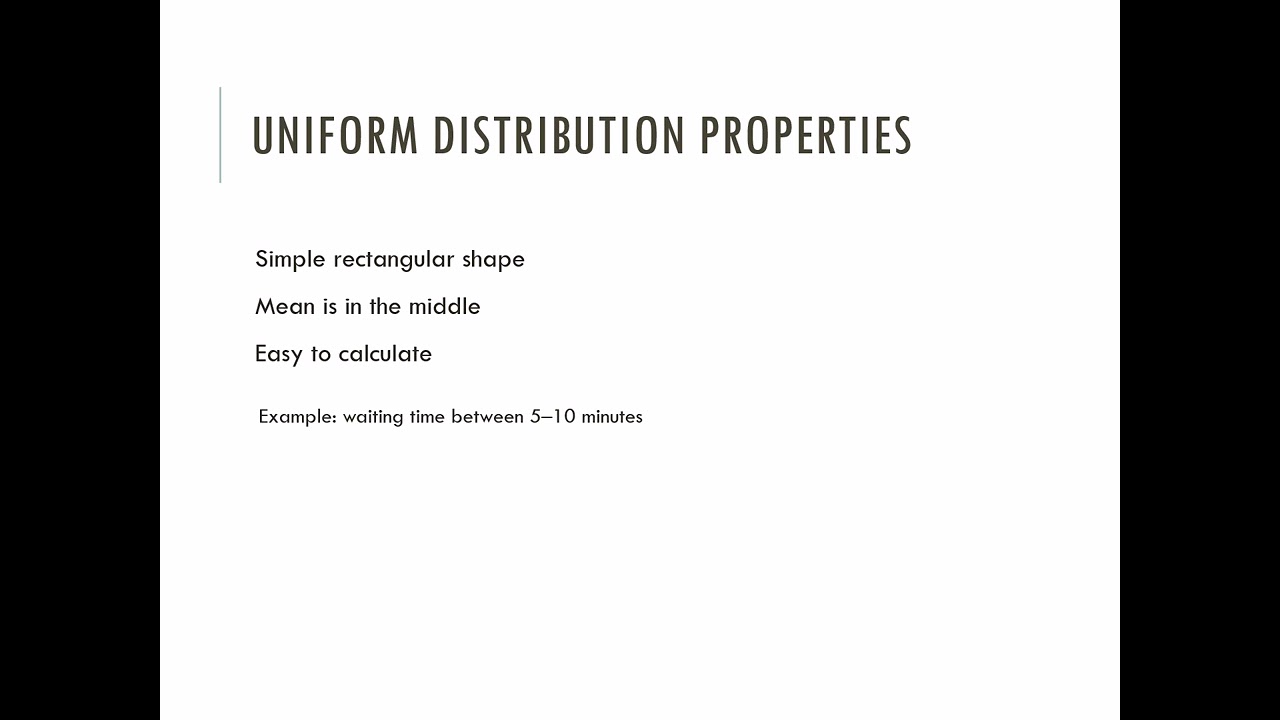 Business Statistics : Continuos Probability Distribution 