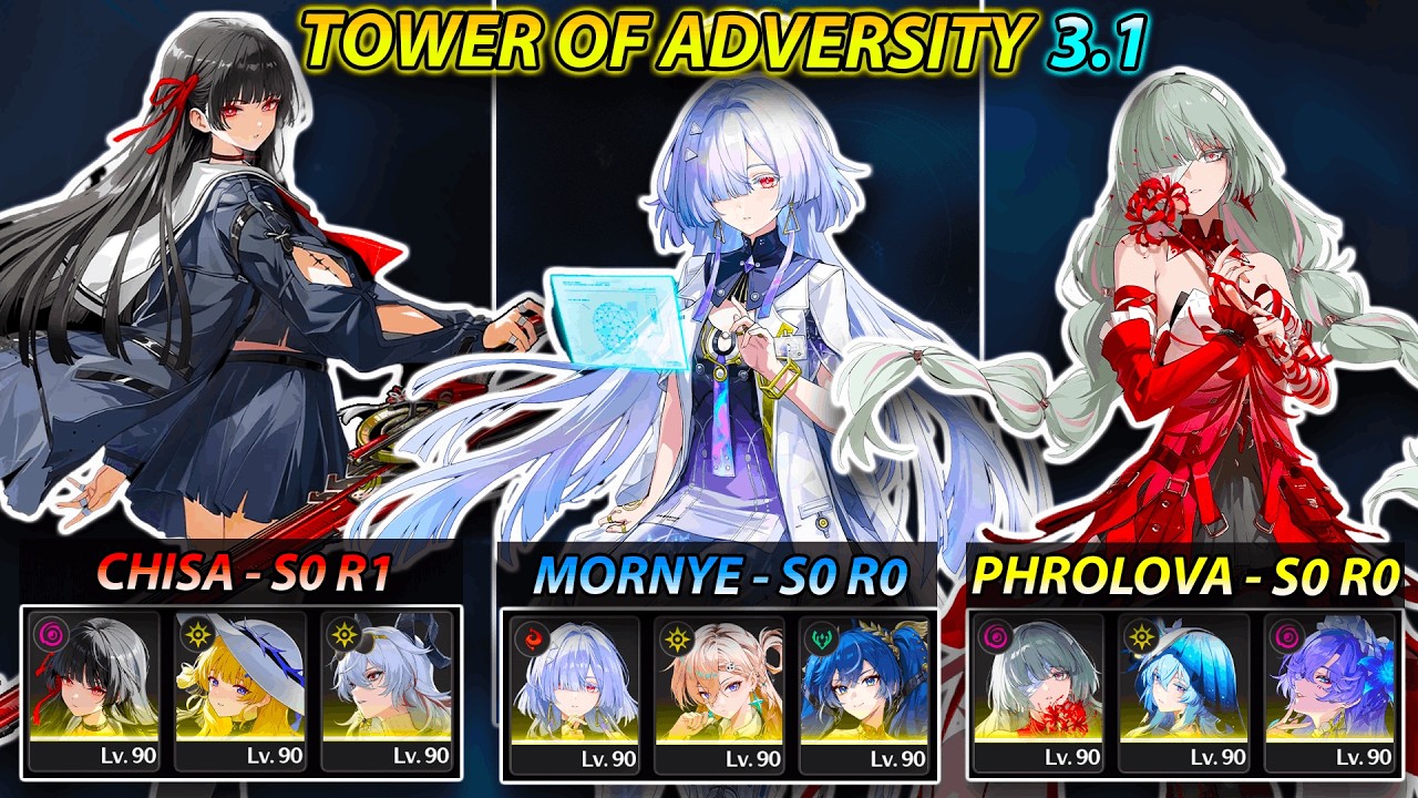[NEW TOA] MORYNE, CHISA & PHROLOVA TEAMS! | Tower of Adversity 36 Crest | Wuthering Waves 3.1 WUWA