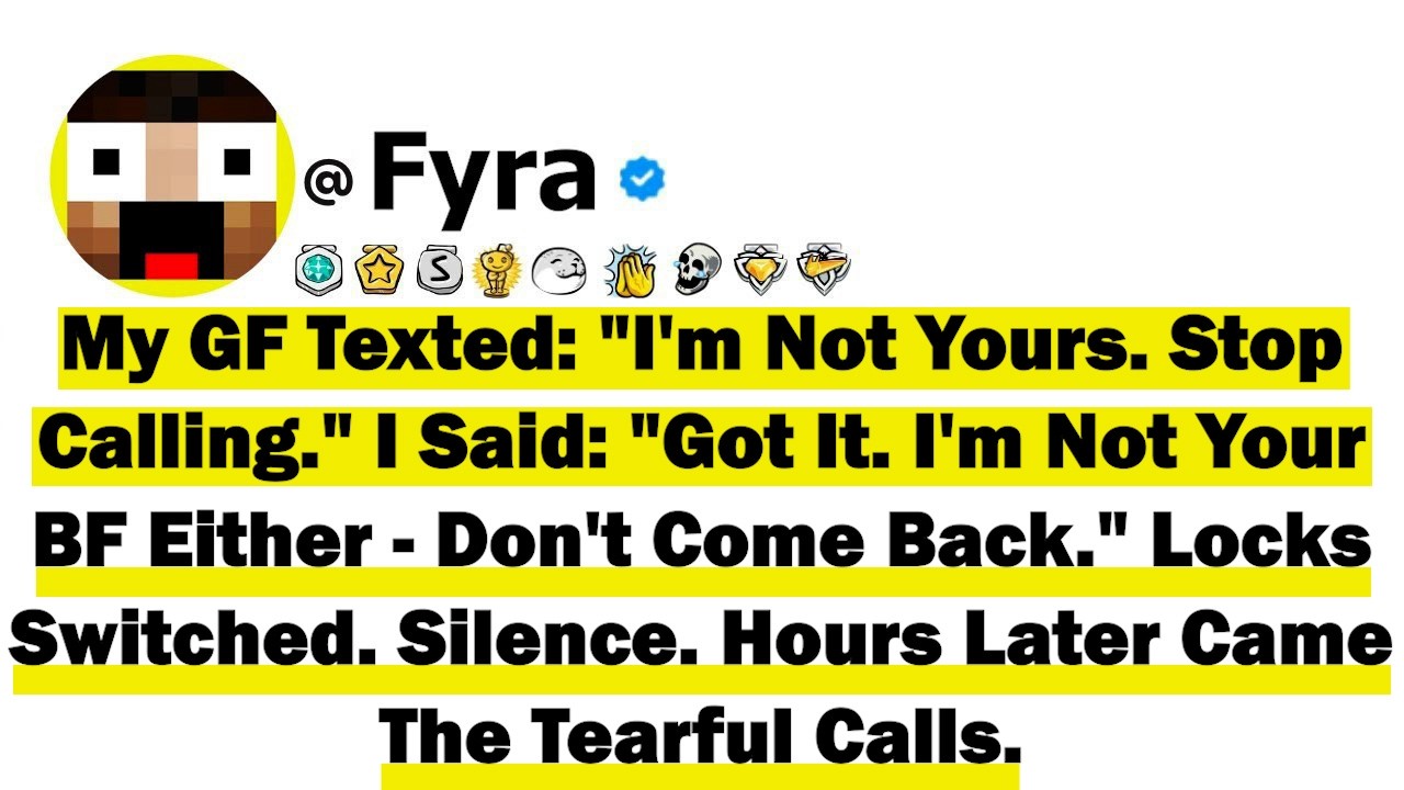 My Girlfriend Texted I'm Not Yours  Stop Calling