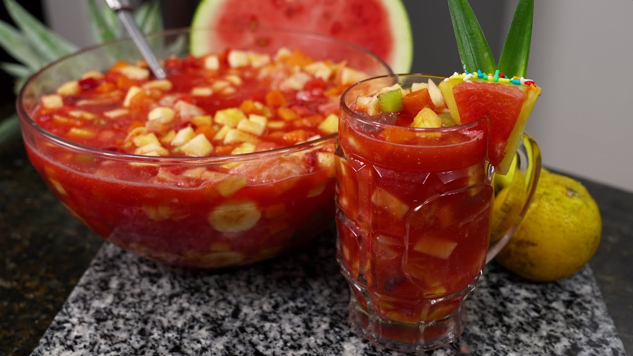 Come y bebe ecuatoriano || Ensalada de frutas || Refrescante coctel de frutas