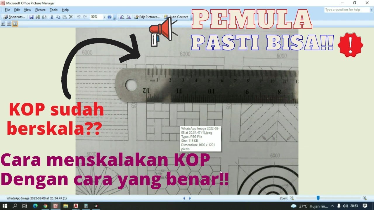Cara Skala KOP Gambar di Autocad | menskalakan KOP Gambar