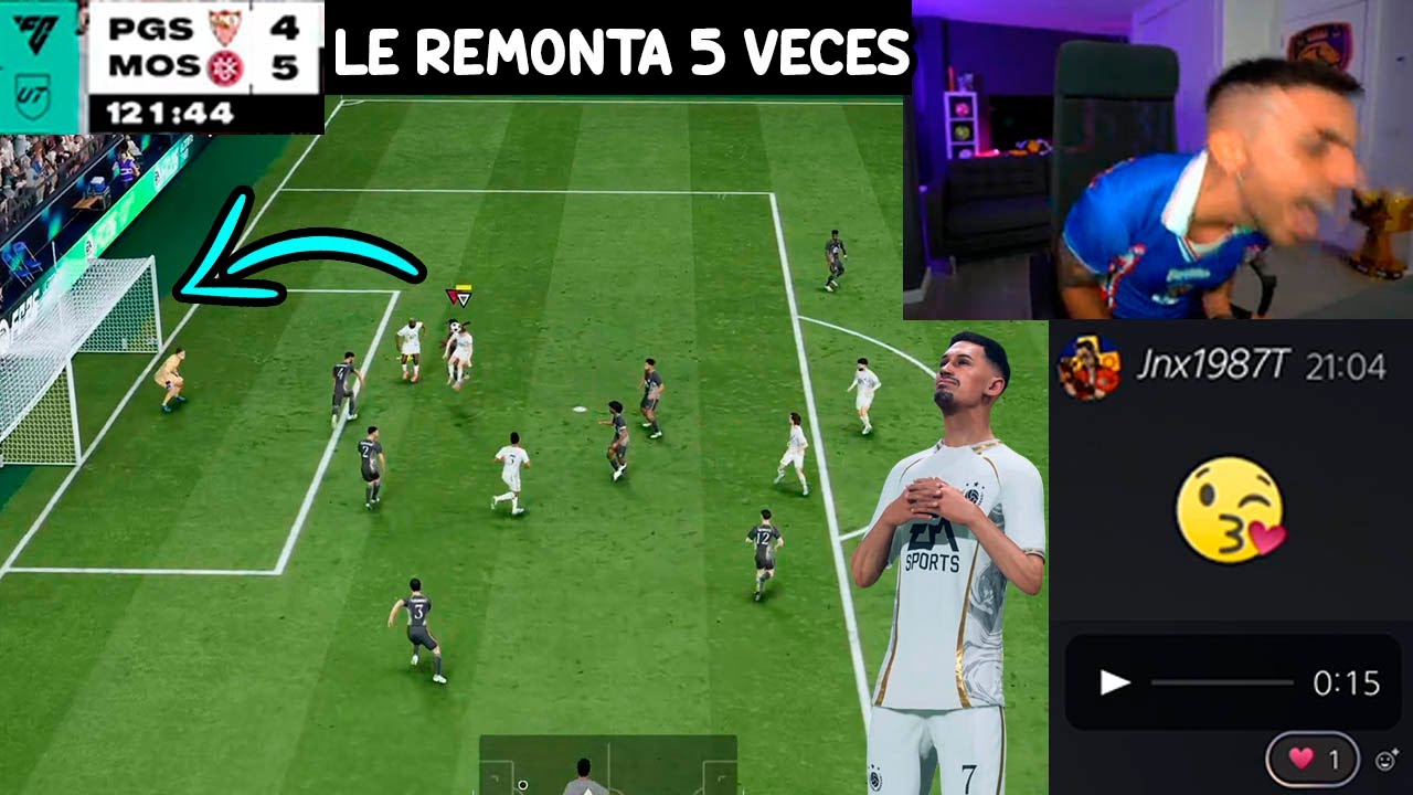 ENFADO de DjMaRiiO vs SUSCRIPTOR  LE REMONTA 5 VECES EN EL MISMO PARTIDO FC26