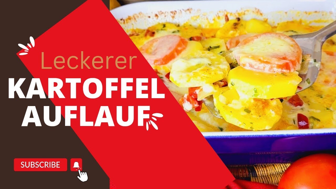 Leckeres Kartoffelauflauf Rezept: einfach,cremig mit Käse überbacken | perfekt für die ganze Familie